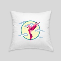 Hummingbird cushion 2